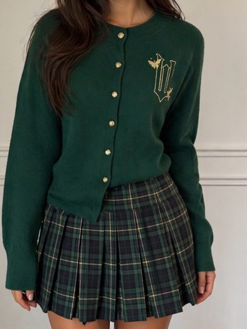 Wicked women’s Green Embroidered Cardigan Paul Tazewell collection size XXL
